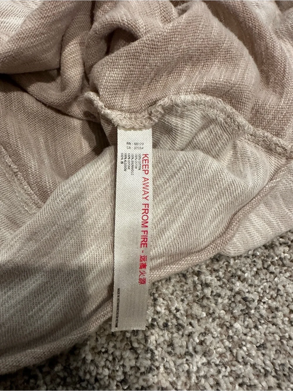 Free People Taupe Cowl Neck Light Pullover Sweater